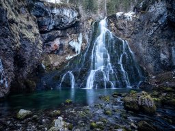 Gollinger Wasserfall im Jänner