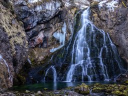 Gollinger Wasserfall im Jänner