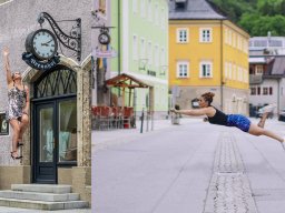 Model Nadine Geier Levitation